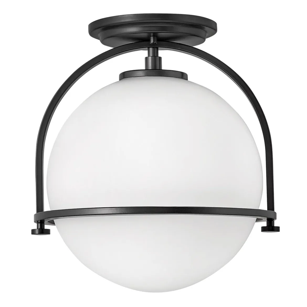 Elstead Somerset Deckenleuchte 1-flammig schwarz opal 28cm E27