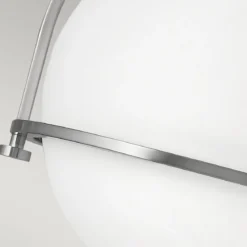 Elstead Somerset Deckenleuchte 1-flammig Nickel gebürstet opal 28cm E27