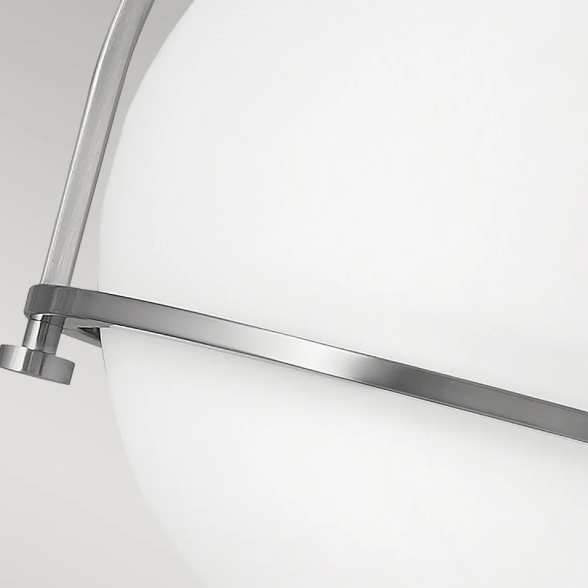 Elstead Somerset Deckenleuchte 1-flammig Nickel gebürstet opal 28cm E27