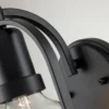 Elstead Somerset Wandleuchte 1-flammig schwarz opal E27