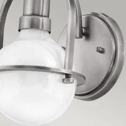Elstead Somerset Wandleuchte Nickel gebürstet opal E27