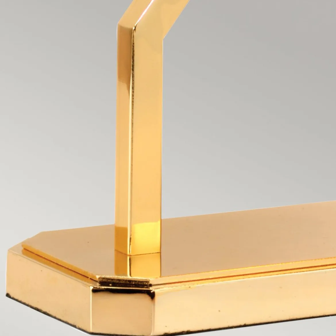 Elstead Tischleuchte goldfarben poliert Lampenschirm elfenbeinfarben 68cm