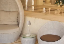 Fabas Luce 3679-30-102 Akku Tischleuchte Judy weiss 3000K dimmbar