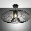 Fabas Luce 3706-65-101 Deckenleuchte Fassa 60cm schwarz E27