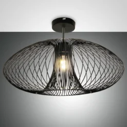 Fabas Luce 3706-65-101 Deckenleuchte Fassa 60cm schwarz E27