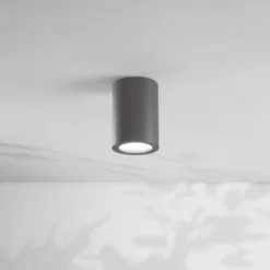 Fabas Luce 6565-61-294 Deckenleuchte Manu rund 108mm dunkelgrau E27 IP54