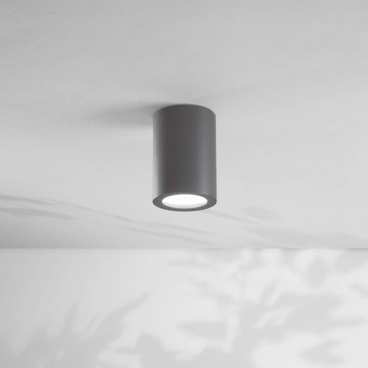 Fabas Luce 6565-61-294 Deckenleuchte Manu rund 108mm dunkelgrau E27 IP54