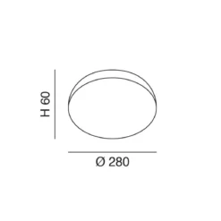 FABAS LUCE 3525-63-102 Deckenleuchte Trigo weiss mit Bewegungsmelder IP65