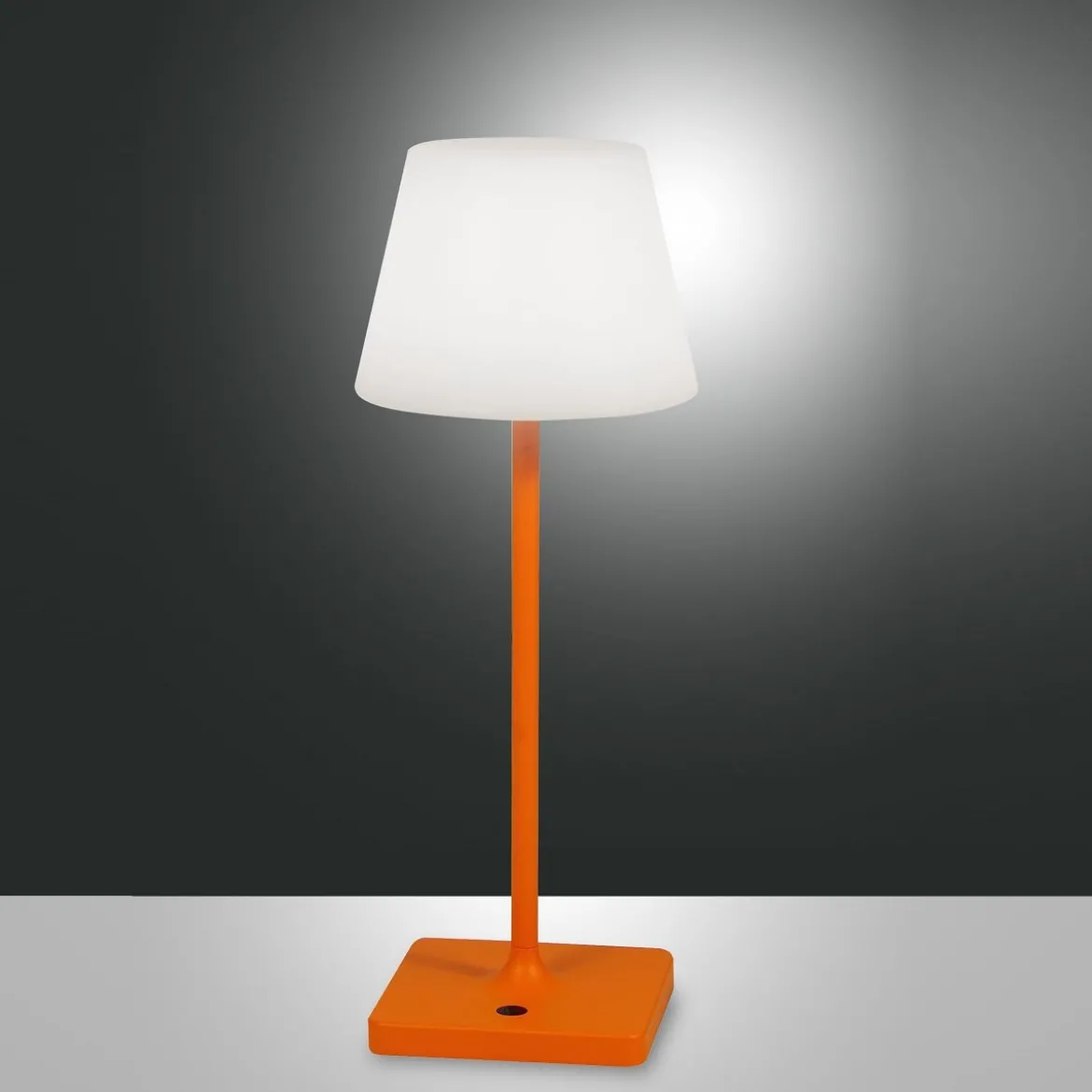 Fabas Luce 3701-30-170 LED Akku Tischleuchte Adam orange 3000K dimmbar