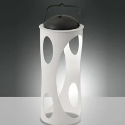 Fabas Luce 3740-30-102 LED Akku Tischleuchte Caddy weiß mit Touchdimmer