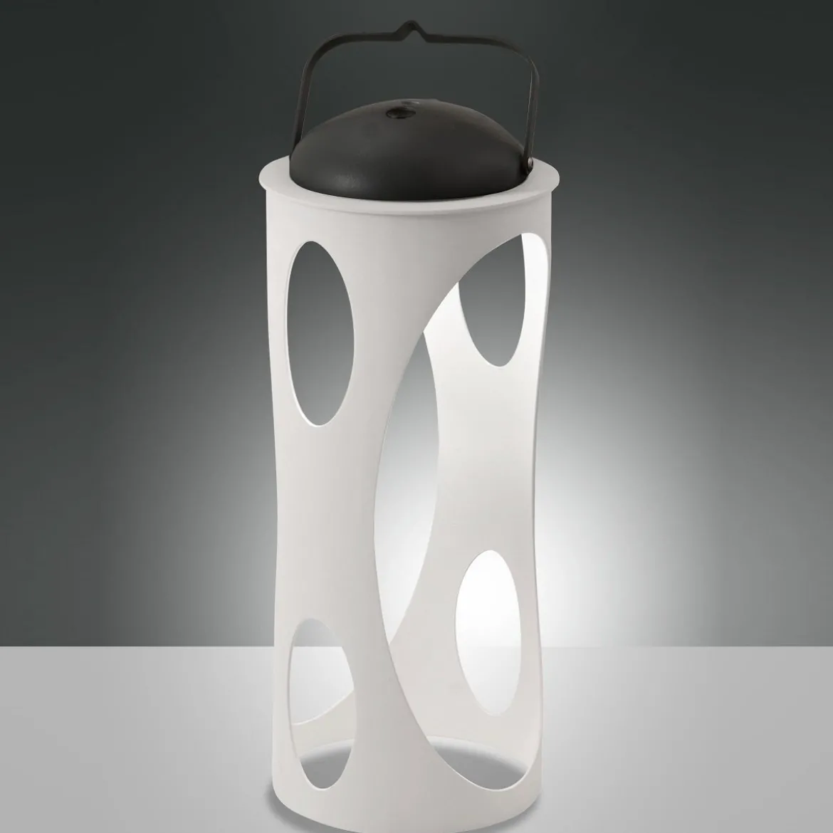 Fabas Luce 3740-30-102 LED Akku Tischleuchte Caddy weiß mit Touchdimmer