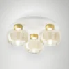 Fabas Luce 3767-65-365 LED Deckenleuchte Kino 3-flammig cognac