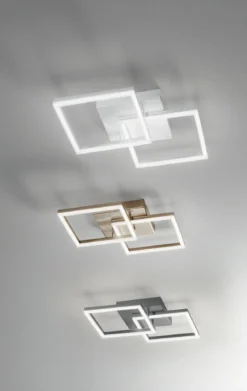 Fabas Luce 3394-29-282 LED Deckenleuchte Bard 45x45cm 4000K anthrazit