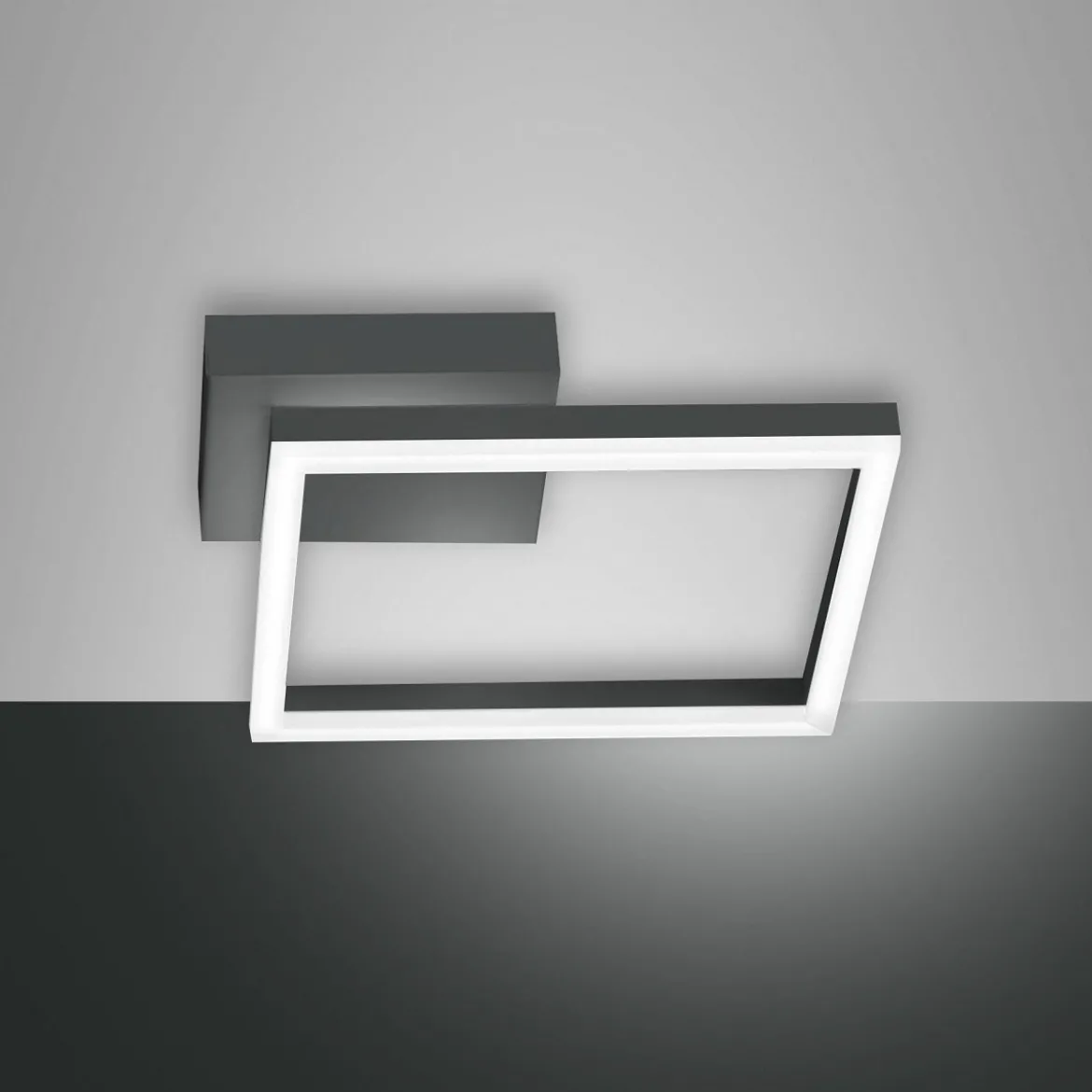 Fabas Luce 3394-23-282 LED Deckenleuchte Bard 30x30cm 4000K anthrazit