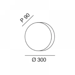Fabas Luce 3567-61-102 LED Deckenleuchte Graff 30cm weiß 3000K