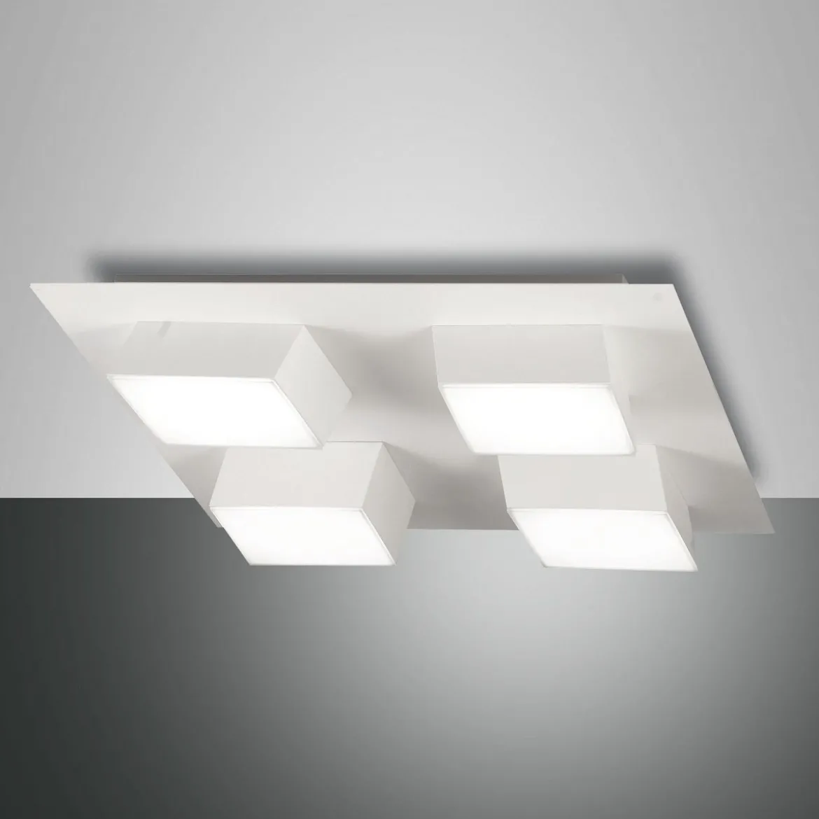 Fabas Luce 3601-84-102 LED Deckenleuchte Lucas weiß 35x35cm