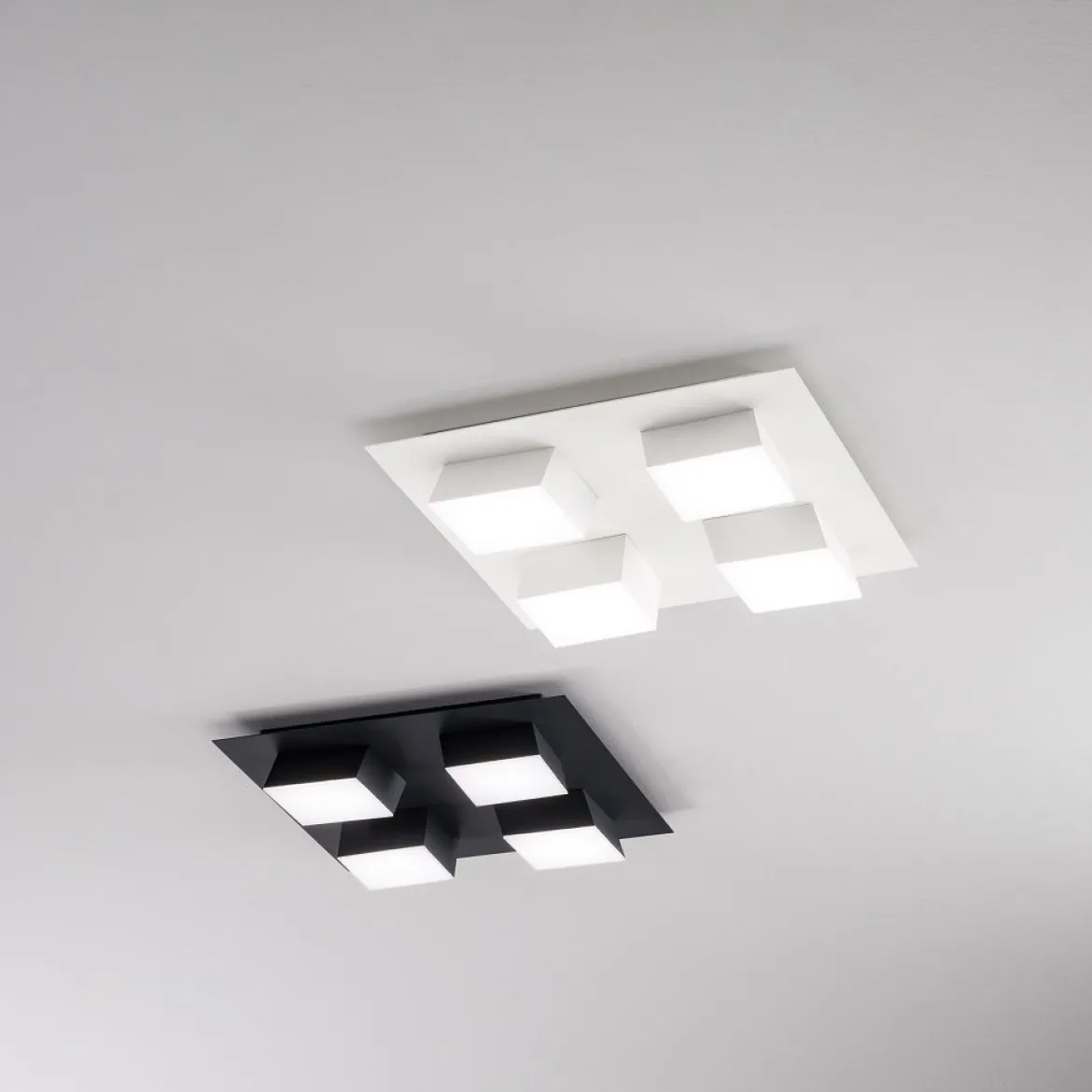 Fabas Luce 3601-84-282 LED Deckenleuchte Lucas anthrazit 35x35cm