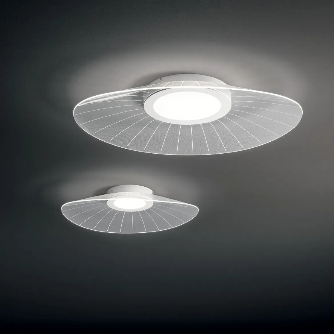 Fabas Luce 3625-61-102 LED Deckenleuchte Vela 59cm weiss 3000K