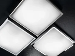 Fabas Luce 3565-61-138 LED Deckenleuchte Osaka 30x30cm 3000K chrom