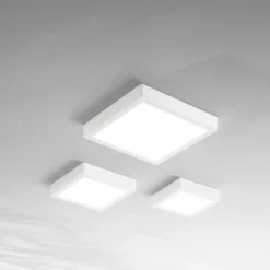 Fabas Luce 6577-61-254 LED Deckenleuchte Gian quadratisch 15x15cm weiß 3000K IP54