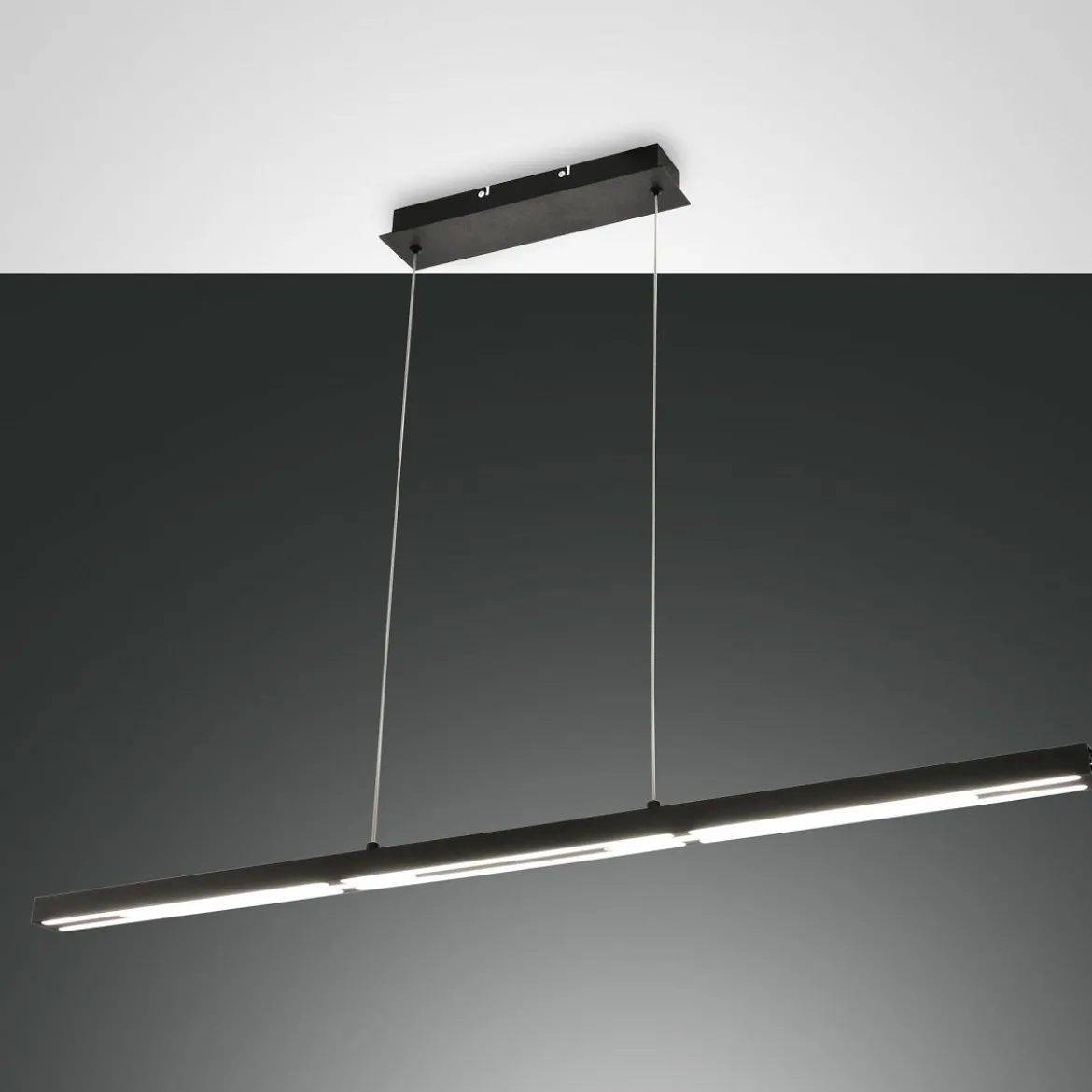 Fabas Luce 3712-45-101 LED Pendelleuchte Ling schwarz 3000K dimmbar