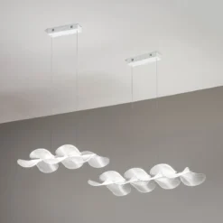 Fabas Luce 3626-49-102 LED Pendelleuchte Sylvie 78cm weiß dimmbar