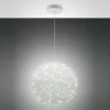 Fabas Luce 3693-45-102 LED Pendelleuchte Sumter rund 50cm weiß