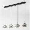 Fabas Luce 3764-48-126 LED Pendelleuchte Lucille 4-flammig grau transparent