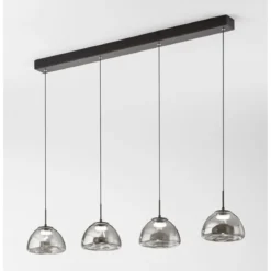 Fabas Luce 3764-48-126 LED Pendelleuchte Lucille 4-flammig grau transparent