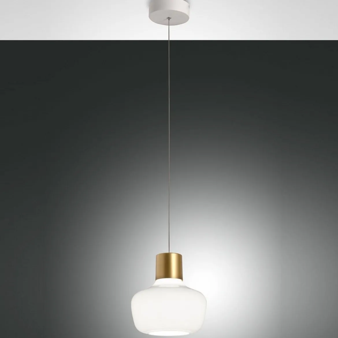 Fabas Luce 3767-40-102 LED Pendelleuchte Kino 1-flammig weiß