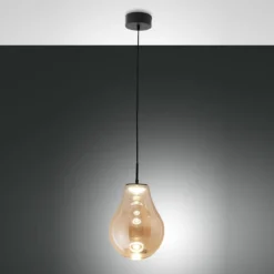 Fabas Luce 3772-40-125 LED Pendelleuchte Noa 1-flammig Amber