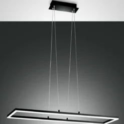 Fabas Luce 3394-45-101 LED Pendelleuchte Bard 92x32cm schwarz 3000K dimmbar