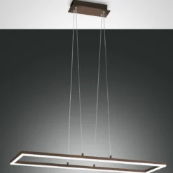 Fabas Luce 3394-45-361 LED Pendelleuchte Bard 92x32cm rostbraun 3000K dimmbar