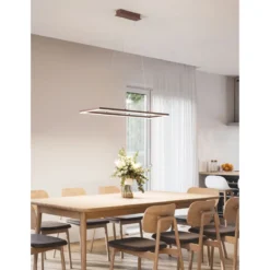 Fabas Luce 3394-45-361 LED Pendelleuchte Bard 92x32cm rostbraun 3000K dimmbar