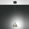 Fabas Luce 3764-41-126 LED Pendelleuchte Lucille 1-flammig grau transparent