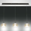 Fabas Luce 3755-48-365 LED Pendelleuchte Brena 3-flammig in Linie cognac 3 Step Dim