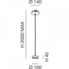 Fabas Luce 3239-40-119 LED Pendelleuchte Dunk 1-flammig messing satiniert
