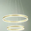 Fabas Luce 3743-45-225 LED Pendelleuchte Palau 2 Ringe gold 3000K