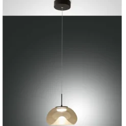 Fabas Luce 3755-41-365 LED Pendelleuchte Brena 1-flammig cognac 3 Step Dim