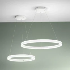 Fabas Luce 3743-40-102 LED Pendelleuchte Palau weiss 60cm