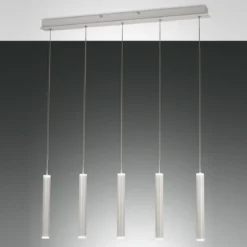 Fabas Luce 3685-48-102 LED Pendelleuchte Prado 5-flammig weiß