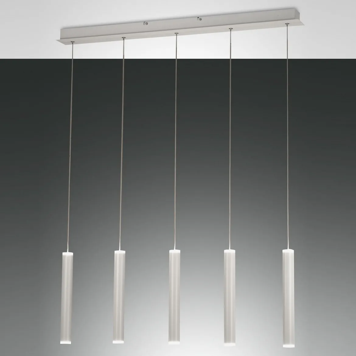 Fabas Luce 3685-48-102 LED Pendelleuchte Prado 5-flammig weiß