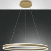 Fabas Luce 3743-46-225 LED Pendelleuchte Palau goldfarben 80cm