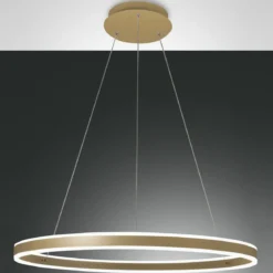 Fabas Luce 3743-46-225 LED Pendelleuchte Palau goldfarben 80cm