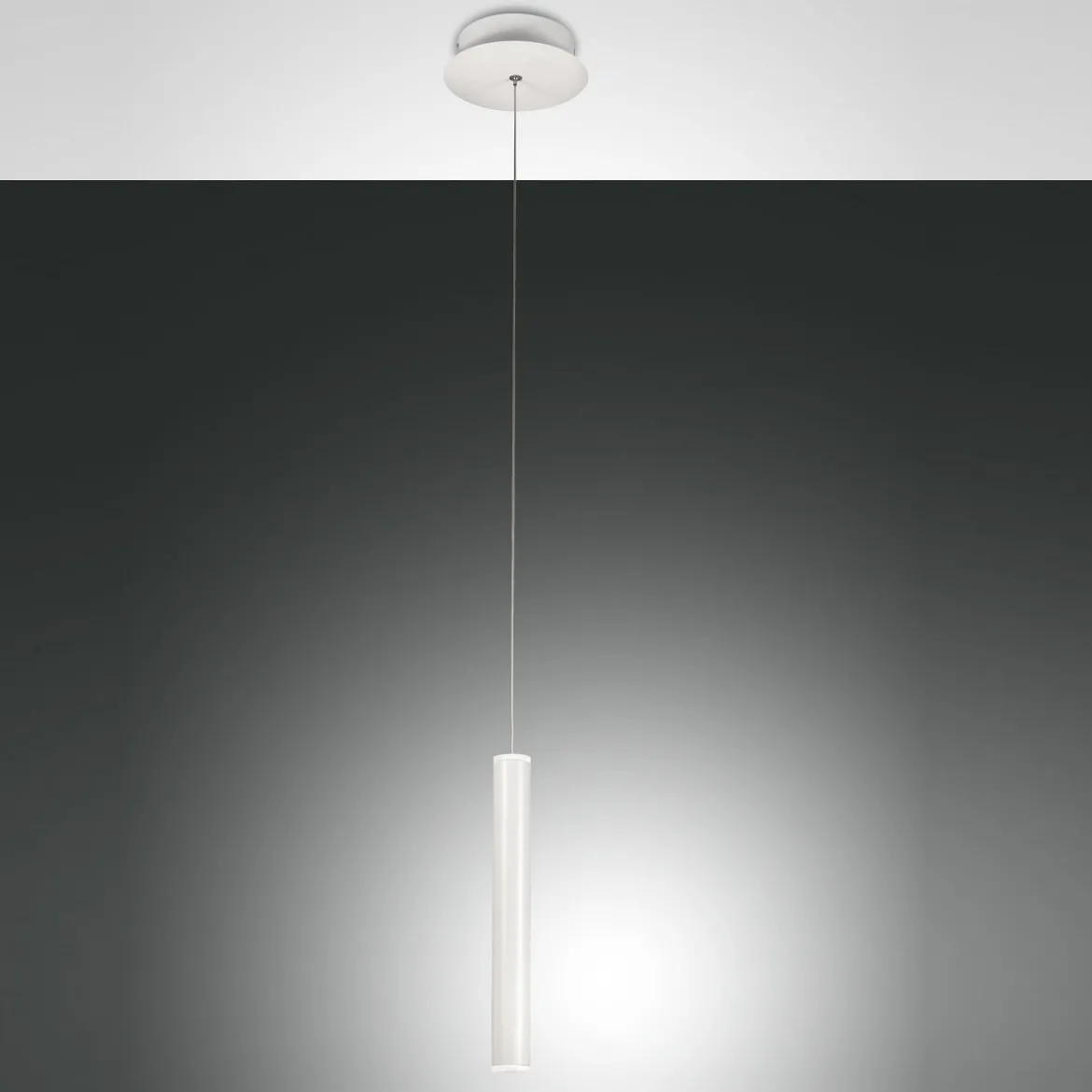 Fabas Luce 3685-40-102 LED Pendelleuchte Prado 1-flammig weiß 16cm