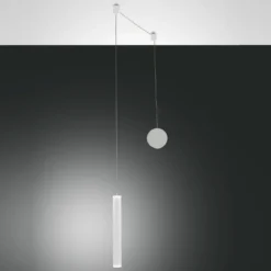 Fabas Luce 3685-41-102 LED Pendelleuchte Prado 1-flammig weiss 4cm