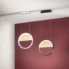 Fabas Luce 3695-40-102 LED Pendelleuchte Pierre 40cm weiß holz