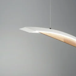 Fabas Luce 3697-40-102 LED Pendelleuchte Cordoba weiß holz 110cm