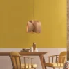 Fabas Luce 3672-40-132 LED Pendelleuchte Pevero eschenholz 42cm