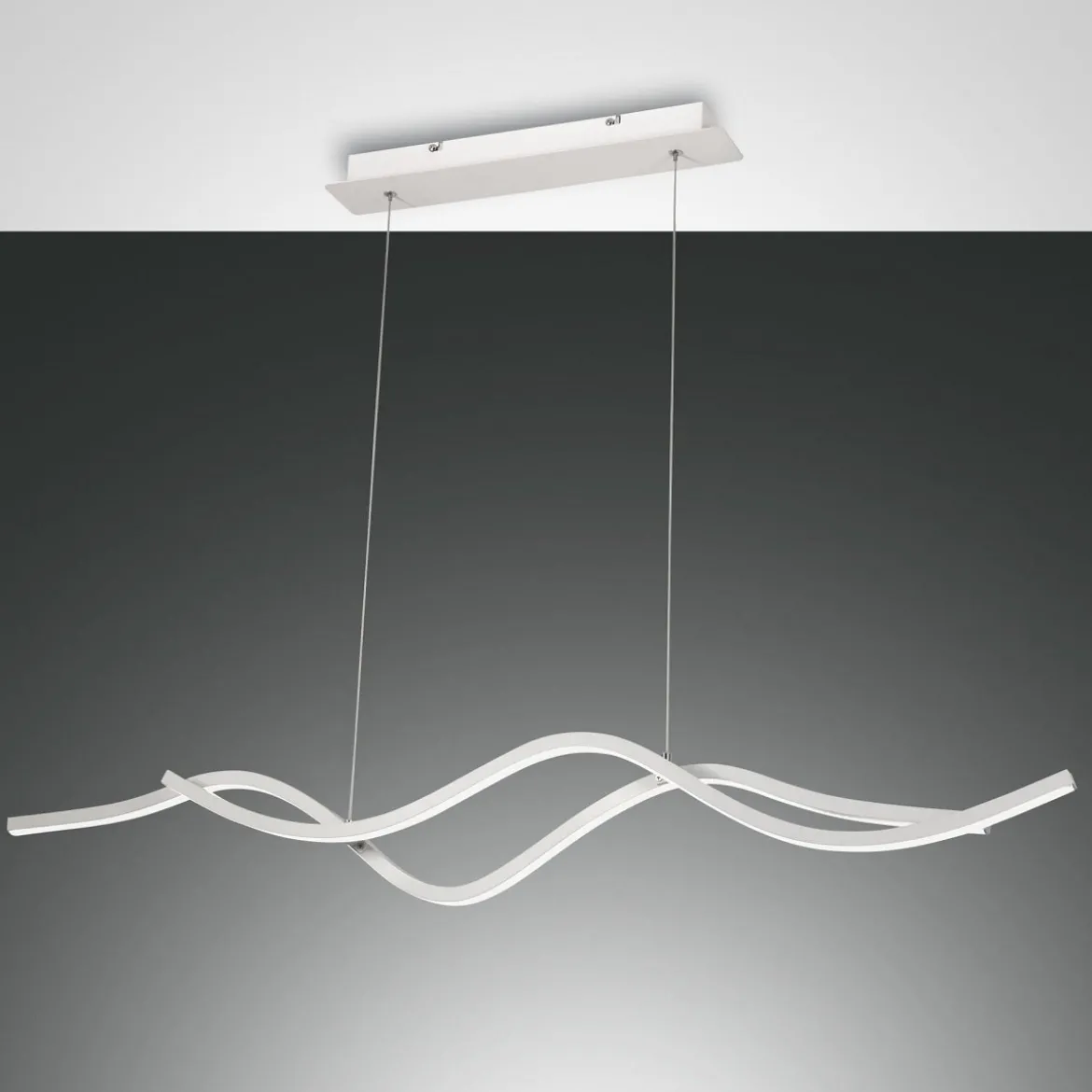 Fabas Luce 3666-45-102 LED Pendelleuchte Sinuo weiß 3-Step dimmbar